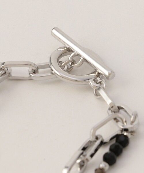 FREAK'S STORE（フリークスストア）の「レイヤードビーズブレスレット（ブレスレット・メンズ・ブラック/シルバー・ONE SIZE）」の3枚目の写真