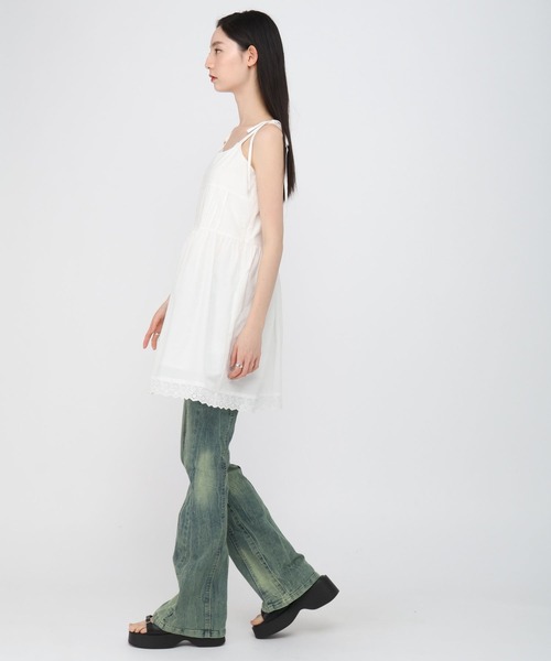 3.3 Field Trip （3.3フィールドトリップ）の「3.3 Field Trip／レースキャミワンピース（ワンピース・レディース・ホワイト・FREE）」の3枚目の写真