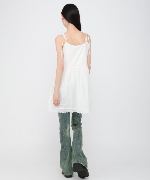 3.3 Field Trip （3.3フィールドトリップ）の「3.3 Field Trip／レースキャミワンピース（ワンピース・レディース・ホワイト・FREE）」の4枚目の写真