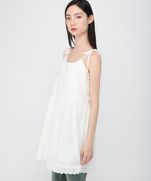 3.3 Field Trip （3.3フィールドトリップ）の「3.3 Field Trip／レースキャミワンピース（ワンピース・レディース・ホワイト・FREE）」の5枚目の写真