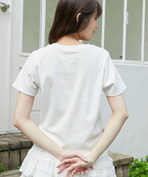 MAJESTIC LEGON(マジェスティックレゴン)の「リボンネコチャンTシャツ(Tシャツ/カットソー・レディース・ブラック系その他/ピンク系その他2/グレー系その他・MEDIUM)」の12枚目の写真