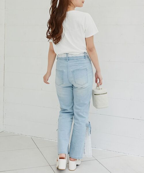 MAJESTIC LEGON(マジェスティックレゴン)の「リボンネコチャンTシャツ(Tシャツ/カットソー・レディース・ブラック系その他/ピンク系その他2/グレー系その他・MEDIUM)」の17枚目の写真