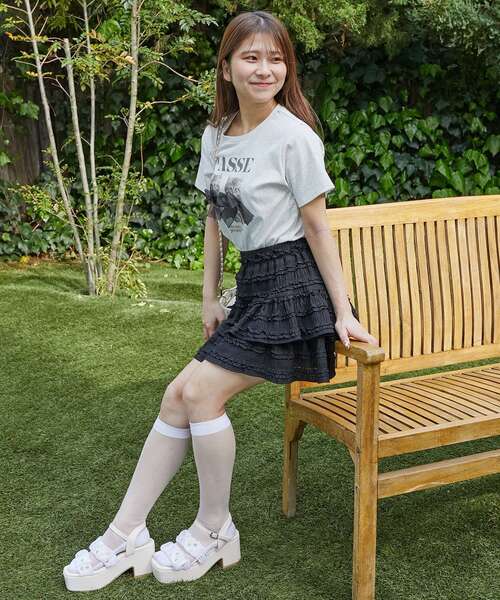 MAJESTIC LEGON(マジェスティックレゴン)の「リボンネコチャンTシャツ(Tシャツ/カットソー・レディース・ブラック系その他/ピンク系その他2/グレー系その他・MEDIUM)」の22枚目の写真