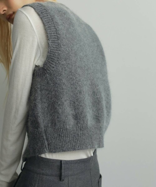 anuke Crewneck Botton Vest クルーネックボタンベスト/62520538