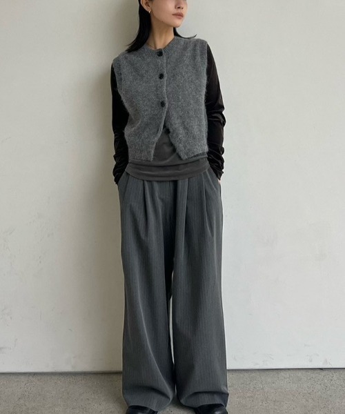 anuke Crewneck Botton Vest クルーネックボタンベスト/62520538