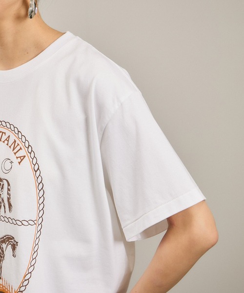 Over the Border グラフィックプリントTEE / レタリングTシャツ［洗える］ Over the Border グラフィックプリントTEE / レタリングTシャツ
