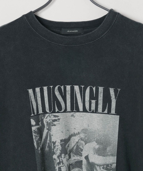 JEANASIS(ジーナシス)の「【選べる着丈】90sグラフィックヴィンテージプリント TEE/497087(Tシャツ/カットソー・レディース・ブラック/ホワイト/スミクロ/イエロー・MEDIUM/LARGE)」の5枚目の写真