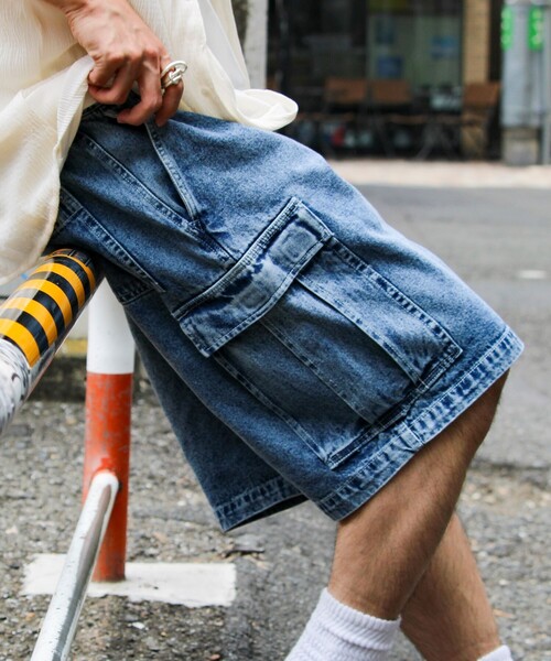 デニムイージーパンツ(ハーフ) 