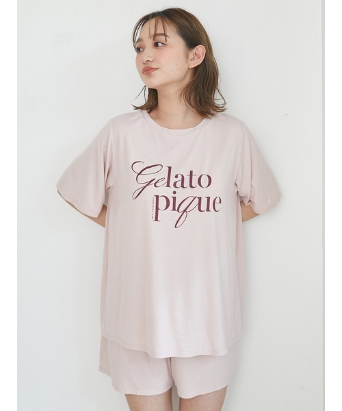 セール】【ラッピング済み】【接触冷感】レーヨンロゴTシャツ