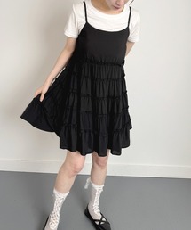 VIVID LADY（ビビッドレディー）の「ティアードキャミワンピース（ワンピース）」