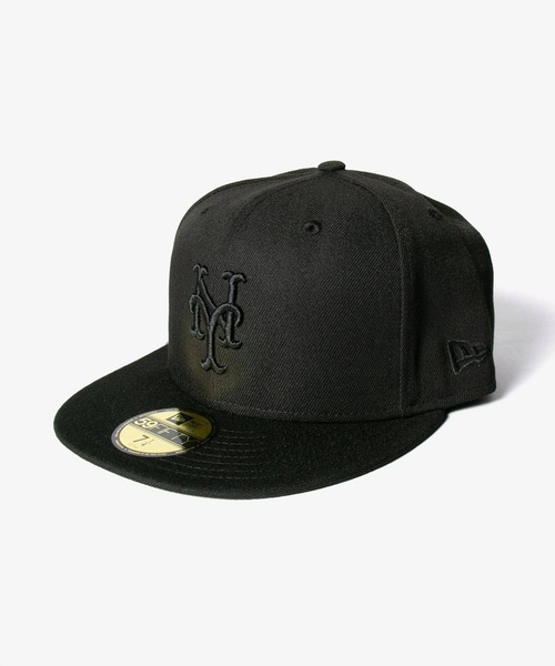 NEW ERA(ニューエラ)の「NEW ERA 59FIFTY METS ニューエラ ニューヨークメッツ 5950キャップ(キャップ・メンズ・ブラック/ブルー系その他・7 5/8/7 1/8/7 1/2/7 3/8/7 1/4)」の1枚目の写真