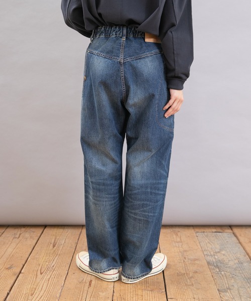 hughug URCH　RNAデニムパンツ RNA-N｜R4296 綿麻デニムのPJ'Sクロップドパンツ URCH RNA