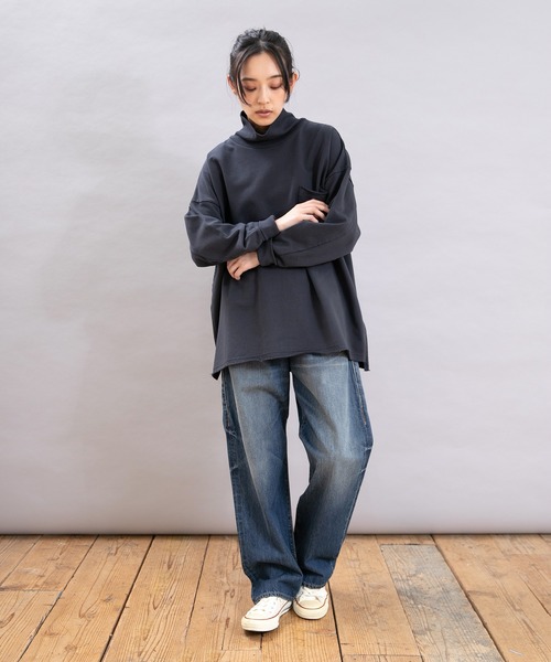 URCH RNA（アーチ アールエヌエー）の「R4355 10ozハイクパンツ（デニムパンツ・レディース・ダークインディゴブルー/アイボリー/ワンウォッシュ・FREE）」の20枚目の写真