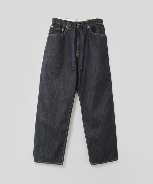 URCH RNA（アーチ アールエヌエー）の「R4355 10ozハイクパンツ（デニムパンツ・レディース・ダークインディゴブルー/アイボリー/ワンウォッシュ・FREE）」の5枚目の写真