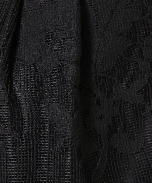 mysty woman（ミスティウーマン）の「【セットアップ着用可】レーシーショートパンツ 574581（その他パンツ・レディース・ブラック/オフホワイト・FREE）」の7枚目の写真