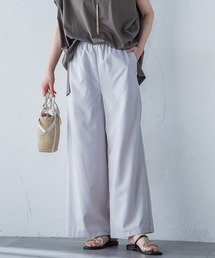 【WEB限定】フィルムストライプイージーパンツ ≪手洗い可能≫