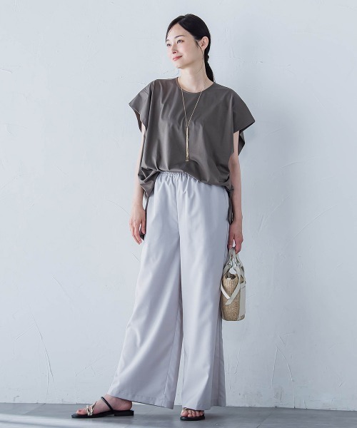 LAUTREAMONT（ロートレアモン）の「【WEB限定】フィルムストライプイージーパンツ ≪手洗い可能≫（その他パンツ・レディース・ダークネイビー/グレー系その他・7号/9号/11号）」の17枚目の写真