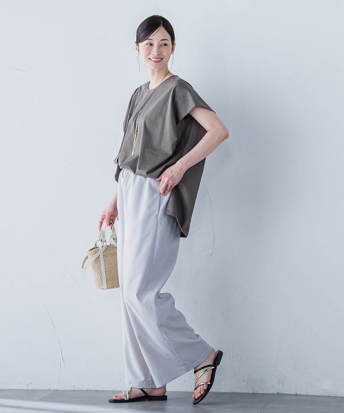 LAUTREAMONT（ロートレアモン）の「【WEB限定】フィルムストライプイージーパンツ ≪手洗い可能≫（その他パンツ・レディース・ダークネイビー/グレー系その他・7号/9号/11号）」の19枚目の写真