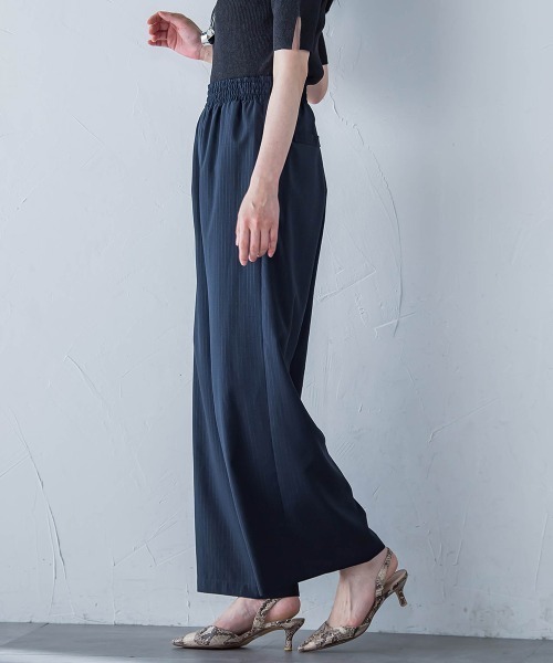 LAUTREAMONT（ロートレアモン）の「【WEB限定】フィルムストライプイージーパンツ ≪手洗い可能≫（その他パンツ・レディース・ダークネイビー/グレー系その他・7号/9号/11号）」の22枚目の写真