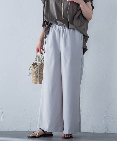 LAUTREAMONT（ロートレアモン）の「【WEB限定】フィルムストライプイージーパンツ ≪手洗い可能≫（その他パンツ・レディース・ダークネイビー/グレー系その他・7号/9号/11号）」の14枚目の写真