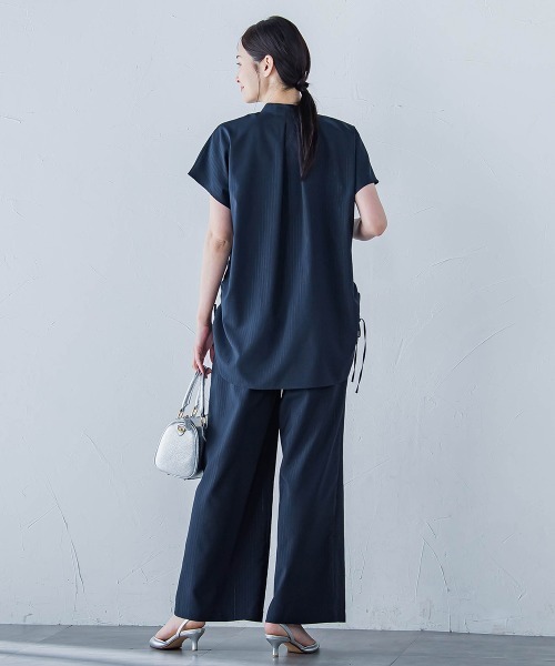 LAUTREAMONT（ロートレアモン）の「【WEB限定】フィルムストライプイージーパンツ ≪手洗い可能≫（その他パンツ・レディース・ダークネイビー/グレー系その他・7号/9号/11号）」の6枚目の写真