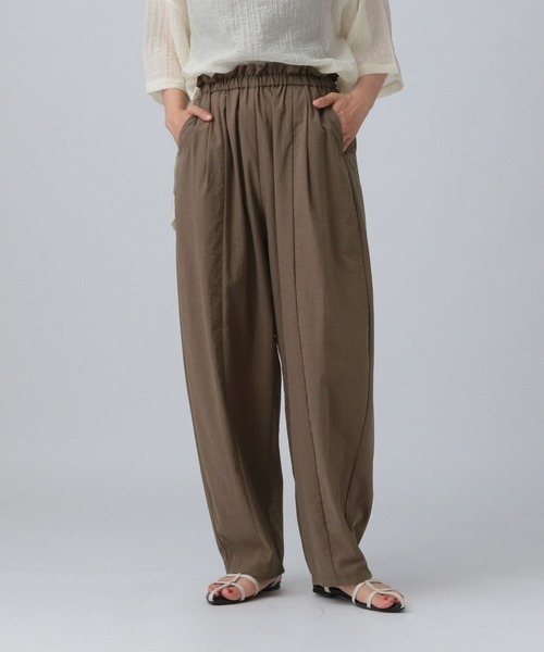 LEPSIM（レプシィム）の「ウエストフリルコクーンパンツ　327291（その他パンツ・レディース・ブラウン/ブラック・FREE）」の2枚目の写真