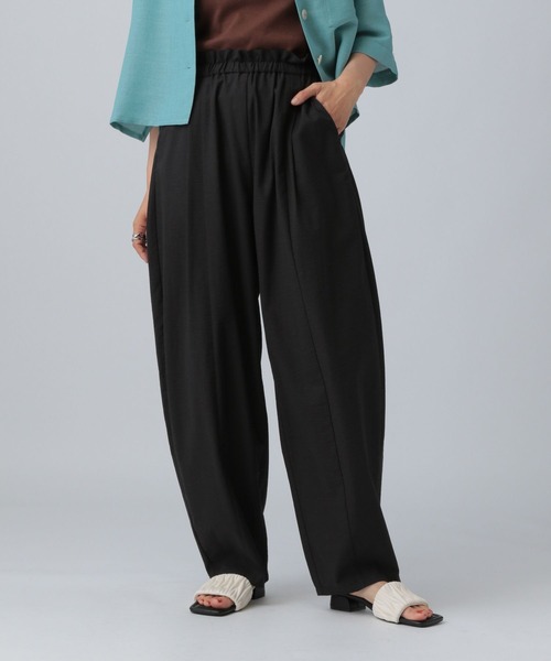 LEPSIM（レプシィム）の「ウエストフリルコクーンパンツ　327291（その他パンツ・レディース・ブラウン/ブラック・FREE）」の4枚目の写真