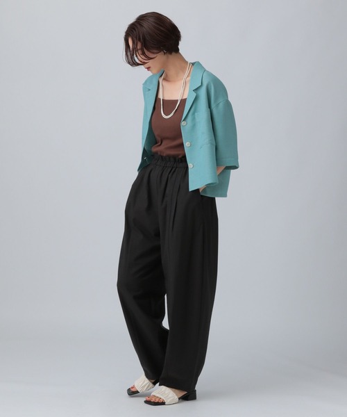 LEPSIM（レプシィム）の「ウエストフリルコクーンパンツ　327291（その他パンツ・レディース・ブラウン/ブラック・FREE）」の8枚目の写真