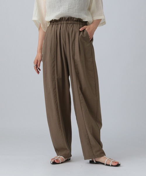 LEPSIM（レプシィム）の「ウエストフリルコクーンパンツ　327291（その他パンツ・レディース・ブラウン/ブラック・FREE）」の9枚目の写真