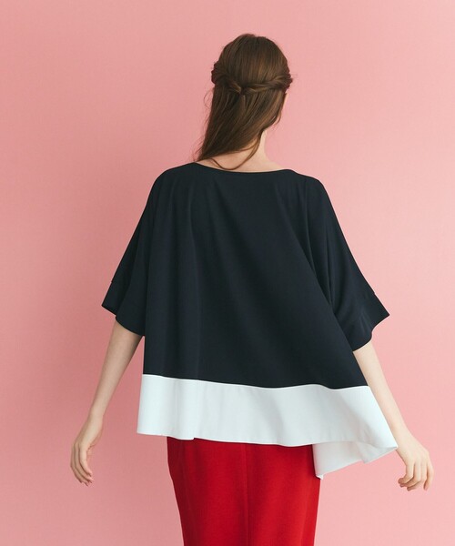 tシャツ バイカラーアシメトップ レディース バイカラーアシメトップ（Tシャツ/カットソー）｜GRACE CLASS