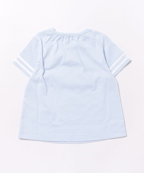 HAKKA BABY（ハッカベビー）の「[ベビー]フルーツコラージュアンカープリントドライTシャツ（Tシャツ/カットソー・キッズ・オフホワイト/サックスブルー・L）」の3枚目の写真