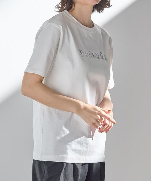 for/c(フォーシー)の「SESAME STREET / Tシャツ(UNISEX)【サスティナブル】(Tシャツ/カットソー・レディース・オフホワイト/スミクロ・4/3/2/1)」の3枚目の写真
