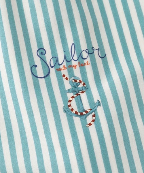 aimoha（アイモハ）の「【aimoha-KIDS-】キッズ　ボーイズ ラッシュガード水着セット (SS)（水着・キッズ・ブルー・MEDIUM/LARGE/X-LARGE/XX-LARGE/XXX-LARGE/XXXX-LARGE）」の11枚目の写真