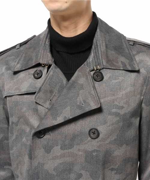 Pretty Green（プリティーグリーン）の「JP LTD カモ トレンチコート 