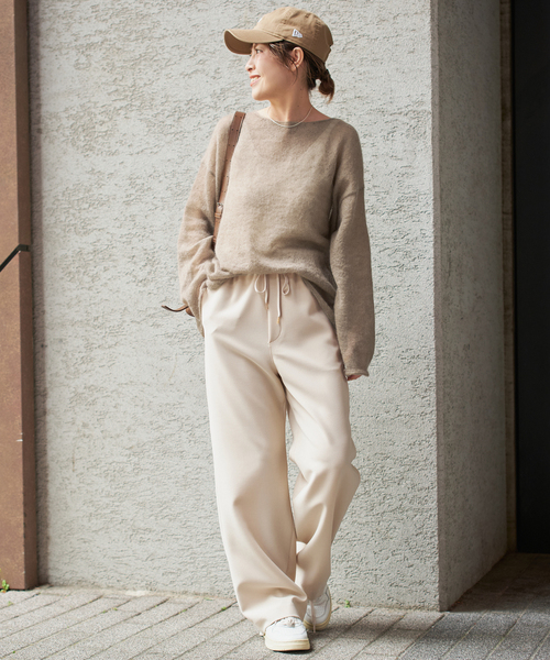 Spick&Span ルーズモヘヤミックスボートネックニット 追加》ルーズモヘヤミックスボートネックニット（ニット