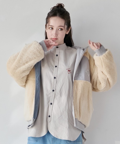 KRIFF MAYER Lady's Collection(クリフメイヤーレディースコレクション)の「【2WAY・リバーシブル】ひっくりジャケット(その他アウター・レディース・ブラック/その他5/カラフル/その他6/カーキ/グレイッシュベージュ・LARGE/MEDIUM)」の6枚目の写真