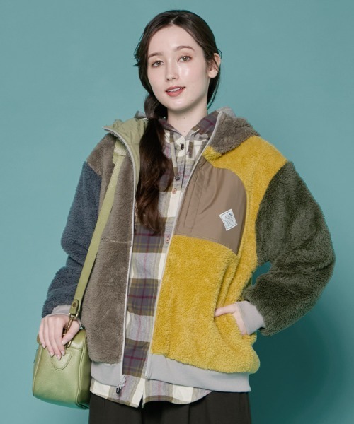 KRIFF MAYER Lady's Collection(クリフメイヤーレディースコレクション)の「【2WAY・リバーシブル】ひっくりジャケット(その他アウター・レディース・ブラック/その他5/カラフル/その他6/カーキ/グレイッシュベージュ・LARGE/MEDIUM)」の1枚目の写真