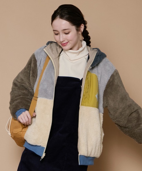 KRIFF MAYER Lady's Collection(クリフメイヤーレディースコレクション)の「【2WAY・リバーシブル】ひっくりジャケット(その他アウター・レディース・ブラック/その他5/カラフル/その他6/カーキ/グレイッシュベージュ・LARGE/MEDIUM)」の3枚目の写真