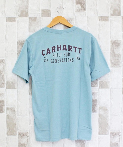 Carhartt(カーハート)の「リラックスフィット バックプリント グラフィックTシャツ Relaxd Fit Lightweight Short-Sleeve Pocket Built Graphic T-Shirt(Tシャツ/カットソー・メンズ・ブラック/ブルー・S/M/L/XL)」の1枚目の写真