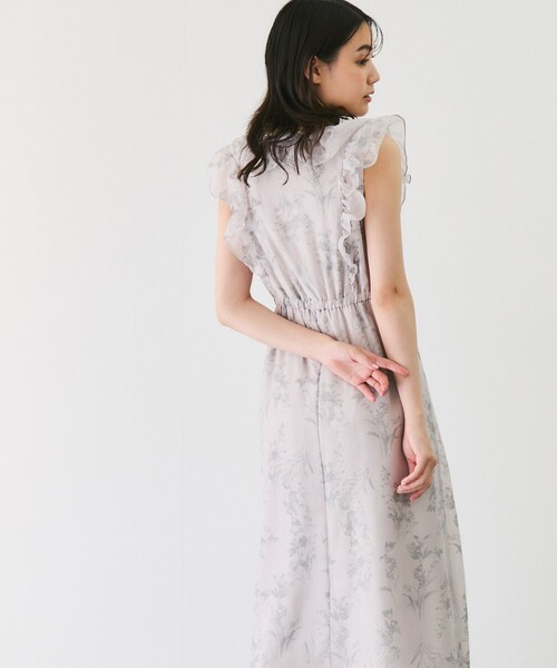 Jayro(ジャイロ)の「花柄フリルワンピース(ワンピース・レディース・ホワイト系その他2/ブラック/グレー系その他・M)」の13枚目の写真