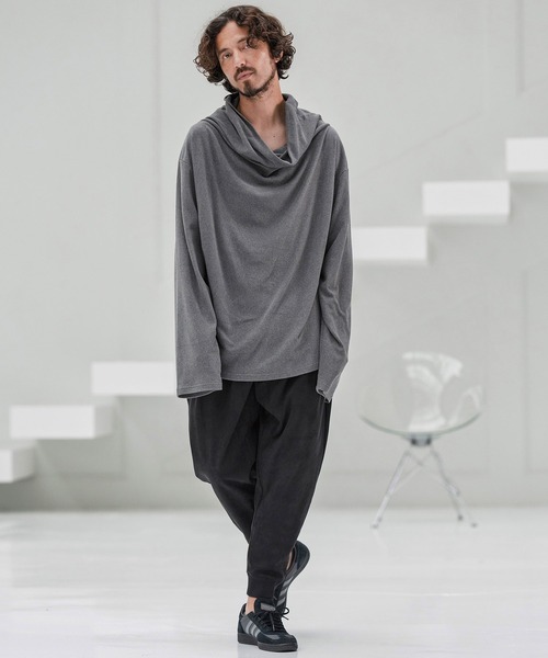 CAMBIO(カンビオ)の「mp13860-Suede Like Back Shaggy Ponti Jogger Pants ジョガーパンツ(その他パンツ・メンズ・ブラック/ブラウン・S/M/L)」の6枚目の写真