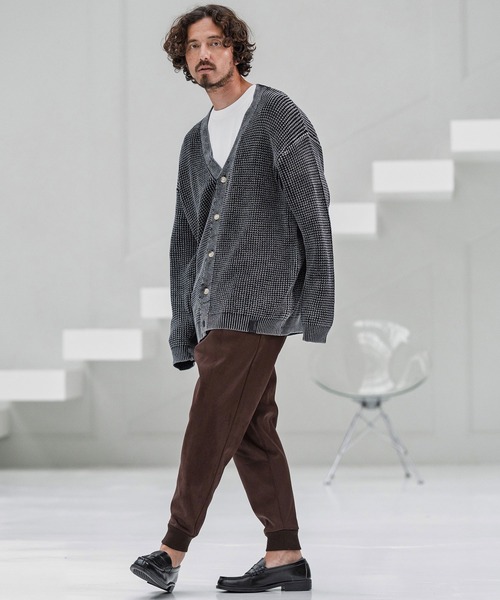 CAMBIO(カンビオ)の「mp13860-Suede Like Back Shaggy Ponti Jogger Pants ジョガーパンツ(その他パンツ・メンズ・ブラック/ブラウン・S/M/L)」の13枚目の写真