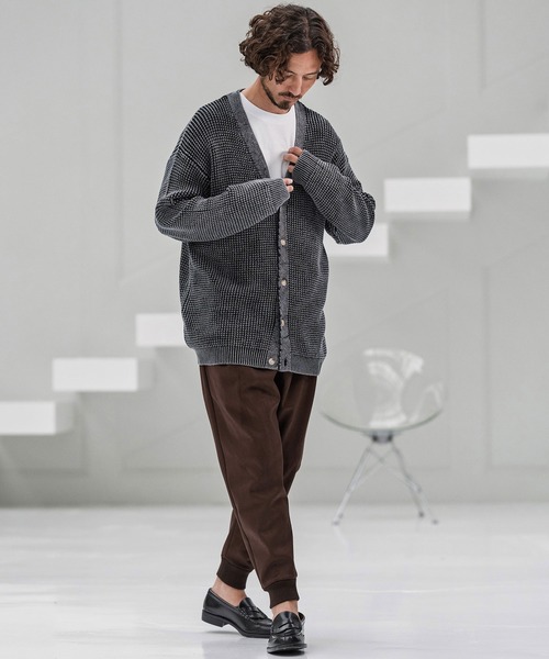 CAMBIO(カンビオ)の「mp13860-Suede Like Back Shaggy Ponti Jogger Pants ジョガーパンツ(その他パンツ・メンズ・ブラック/ブラウン・S/M/L)」の14枚目の写真