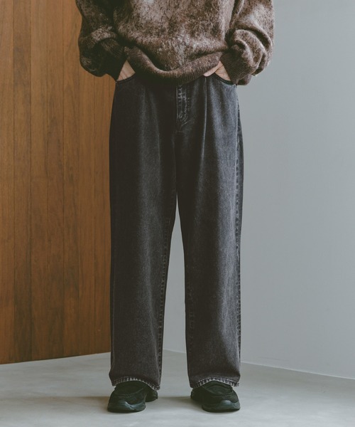 RAGEBLUE（レイジブルー）の「ヴィンテージライク/デニムバギーワイドパンツ（デニムパンツ・メンズ・ライトブルー/ブルー/インディゴブルー/ダークグレー/ブラック・LARGE/MEDIUM/SMALL）」の4枚目の写真