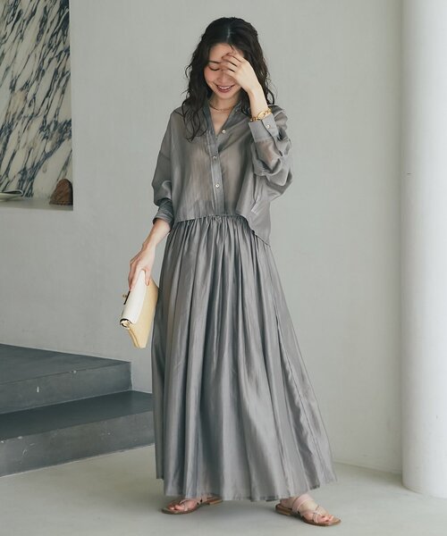 La Boutique BonBon シアーオーガンジーティアードスカート La boutique Bonbon（ラブティックボンボン） スカート 「3サイズ展開
