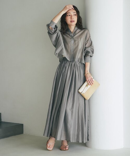 s*様 36 La boutique BonBon シアーオーガンジーティアード La boutique Bonbon（ラブティックボンボン） スカート 「3サイズ展開