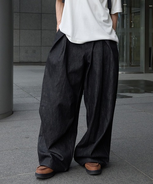 Perushu(ペルーシュ)スタッズ付きリジットデニム Perushu ジーンズ SILVER STUDDED RIGID DENIM/シルバースタッズ