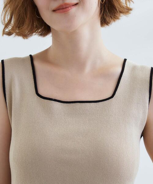 grove（グローブ）の「2WAYスクエアネックタンク（タンクトップ・レディース・ブラック/オフホワイト/ベージュ系4・01/02/03/04/05）」の21枚目の写真