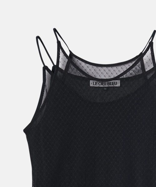 LE CIEL BLEU(ルシェルブルー)の「レイヤードキャミトップ / Layered Cami Top(キャミソール・レディース・オフホワイト/ライトブルー/ブラック・36)」の12枚目の写真