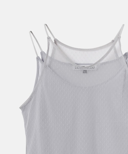 LE CIEL BLEU(ルシェルブルー)の「レイヤードキャミトップ / Layered Cami Top(キャミソール・レディース・オフホワイト/ライトブルー/ブラック・36)」の21枚目の写真
